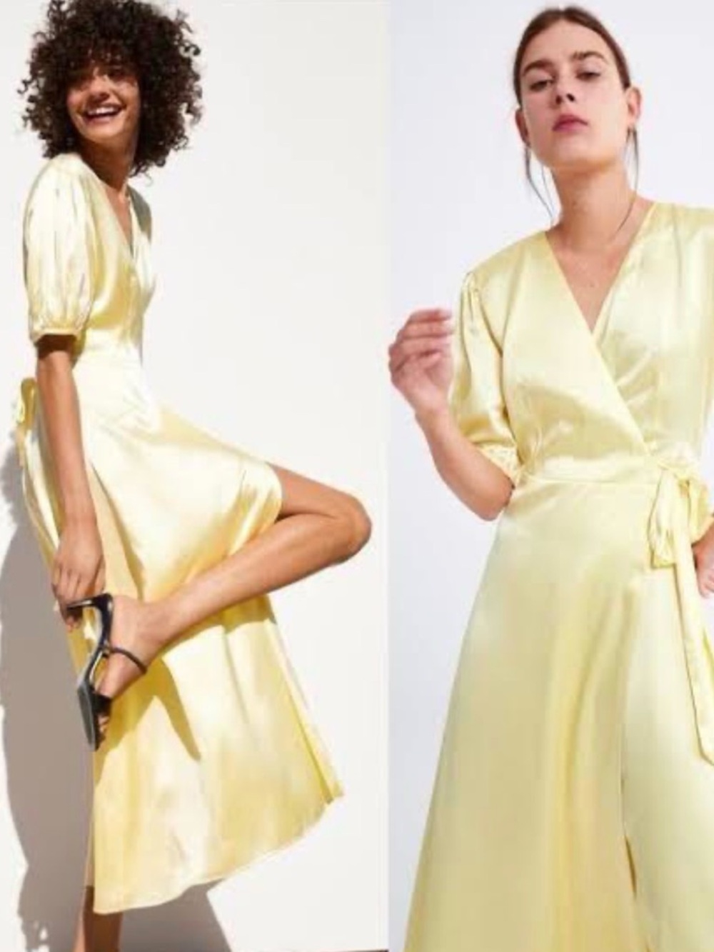 MOVING SALE 🛍️ Zara Yellow Long Sleeve Dress